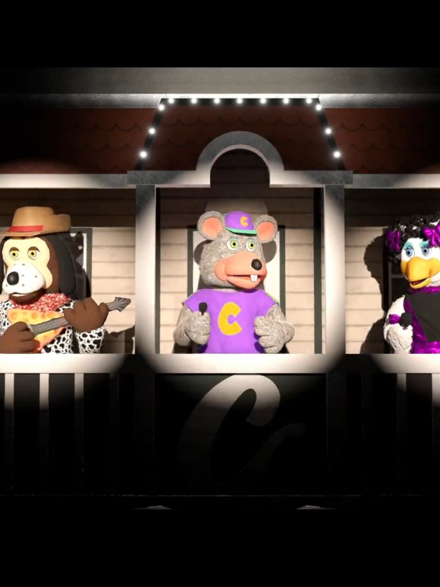 Chuck E Cheese performs SDIYBT quartet og sound by @fortnitelover898 #chuckecheese #animatronics #retromation #showbizpizza #rockafireexplosionband #fyp #sdiybt #spongebob #barbershopquartet #poo