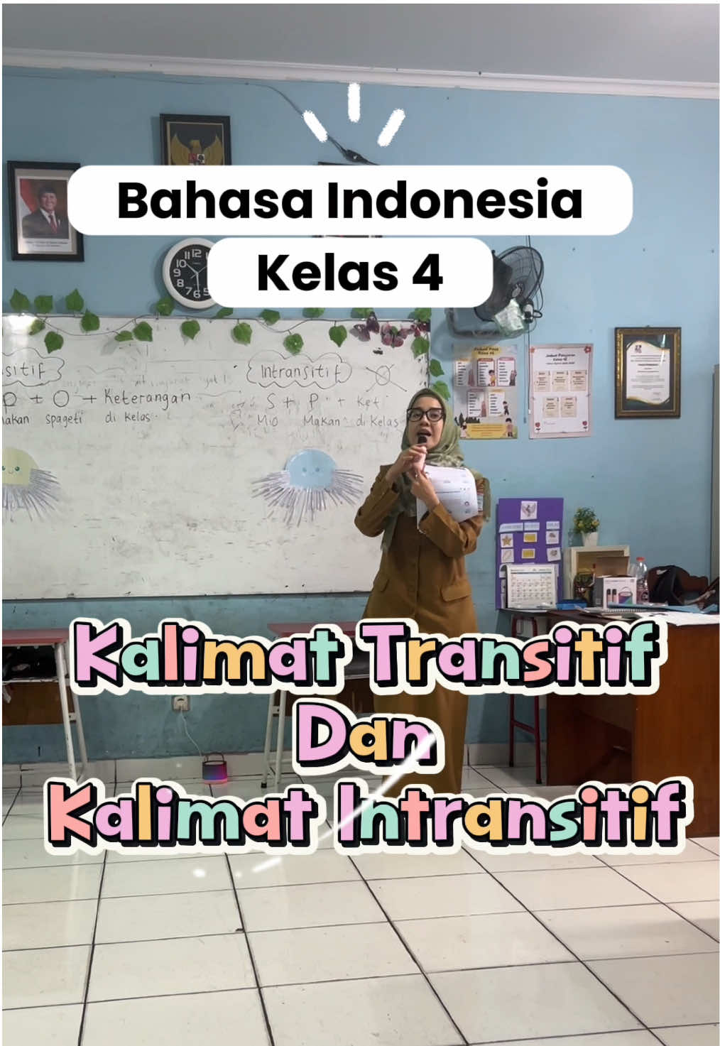 Belajar Menyenangkan Bahasa Indonesia Kelas 4 Kalimat Transitif Intransitif #gurusd #deeplearning 