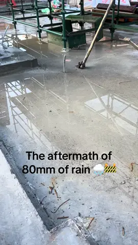 Another day, another flooded site👷🏽‍♀️🌧️ #fail #weather #water #flood #construction #constructionlife #funny 