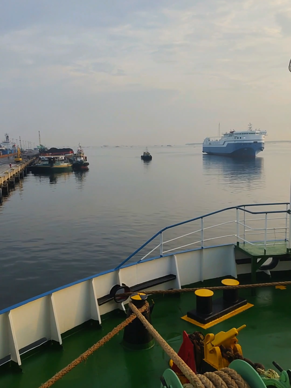 #CapCut MV. FAJAR BAHARI IX Berthing #roroship  #pelautindonesia 