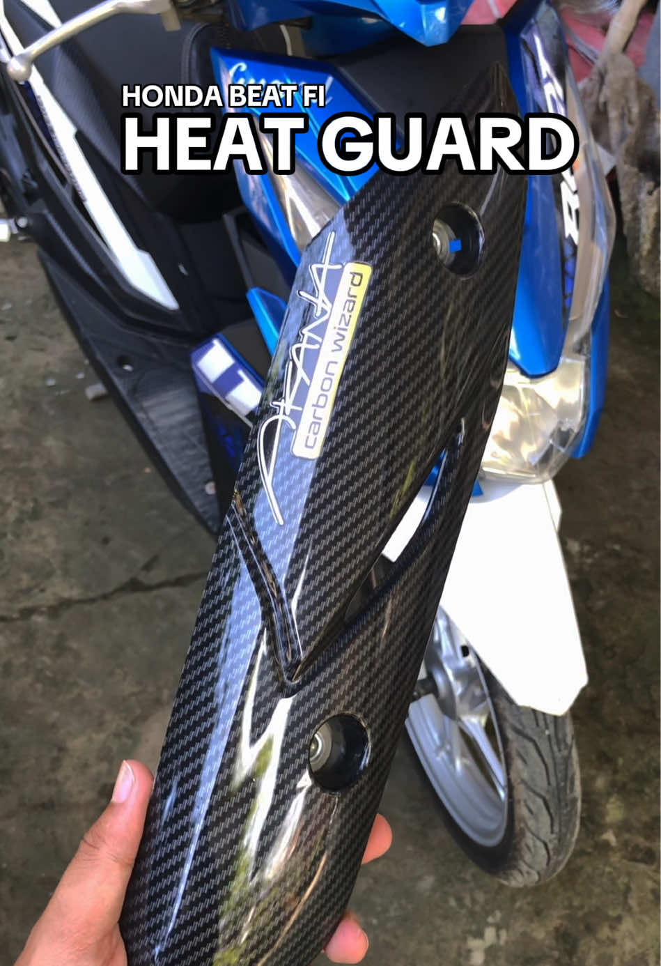Honda beat fi heat guard #beatfi #heatguard #heatguardcover 