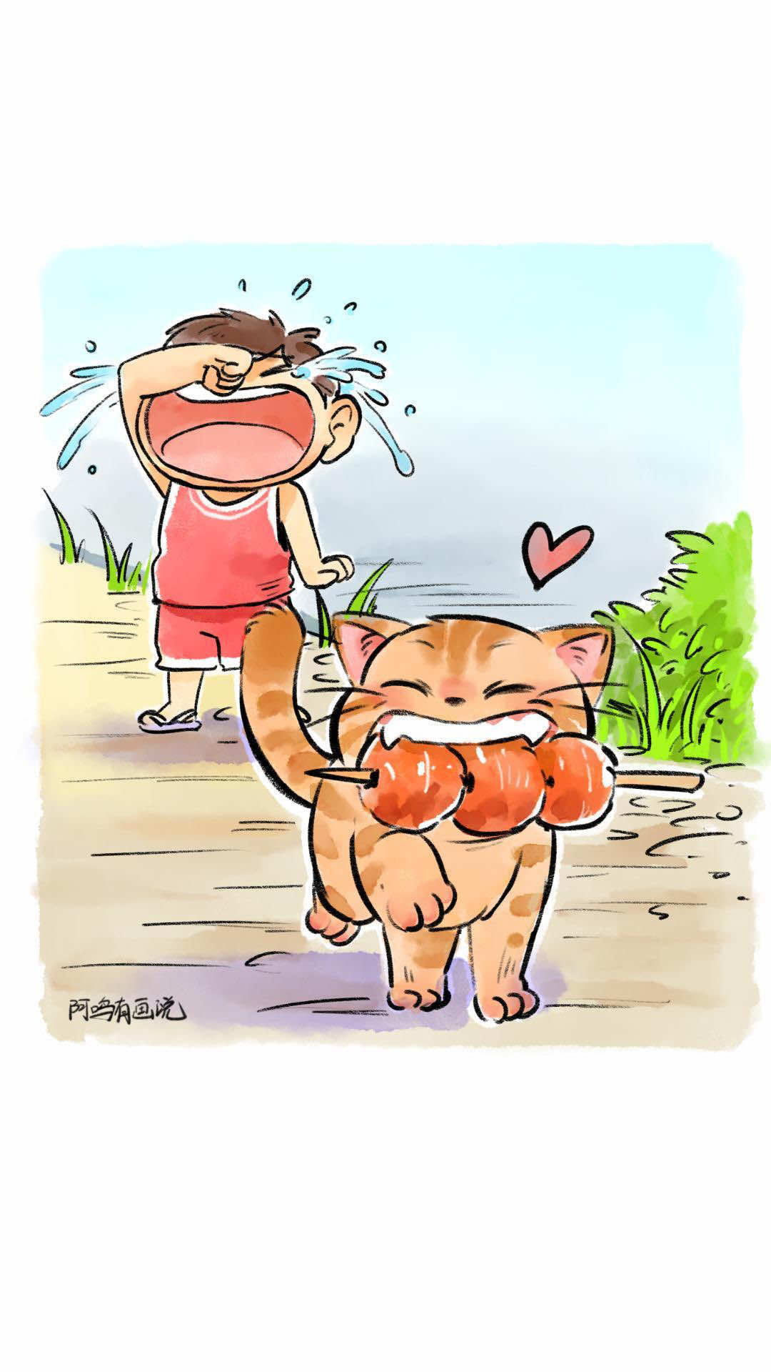 Cats are cute, but steal your food!#catsoftiktok #cat #fyp #catlover #drawing 