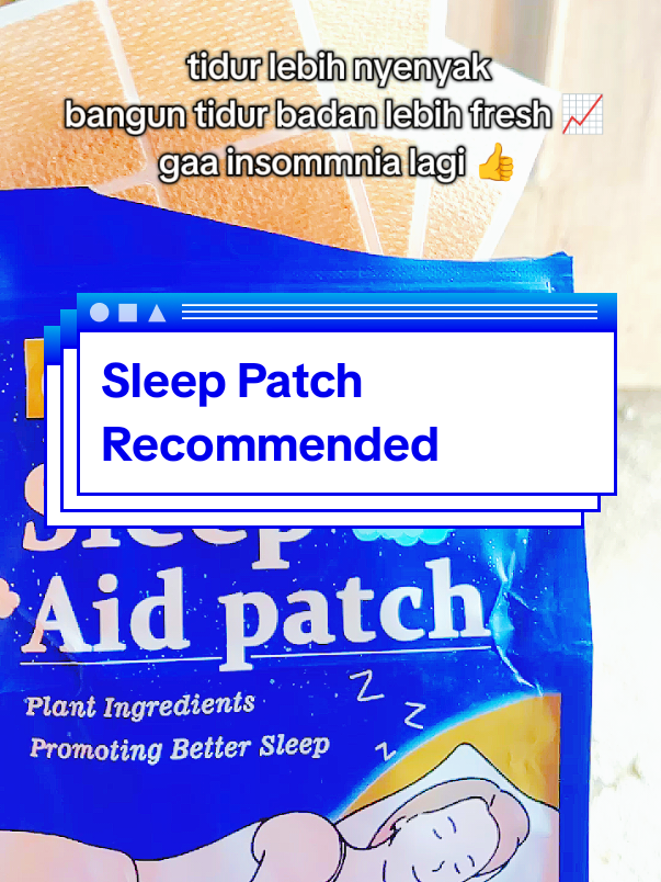 sleep Patch Recommended dengan bahan natural solusii insommnia  #sleeppatch #promoguncang88 