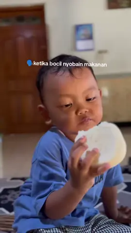 ketika bocil nyobain makanan#bocah #doyan #makan #bocah #sehat #bahagia 