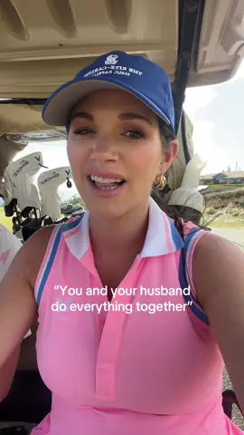 Ummm yea he is hilarious and so much fun. Why would I hang with anyone else? #marriage #golfcouple #golfwife #fyp @nickwaynemusic 