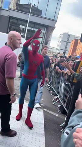 Full video without the music since I have been inundated with people asking for this and my sons reaction after it 🤣😭🕷️ ❤️ #spidermanmovie #tomholland #glasgowsspiderbaby #hero #superhero #glasgowspidermanmovieset #spiderman @Spider-Man Movie 