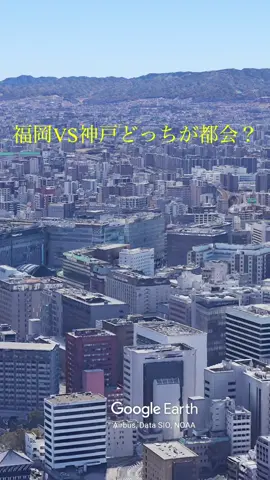 どっちが都会？ #地理系 #tiktok #都市対決 #福岡 #神戸 