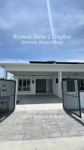 Teres 1 Tingkat  booking hanya rm100, boleh buat 100% ☺️