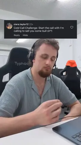 “Calling to sell some bull sh*t”