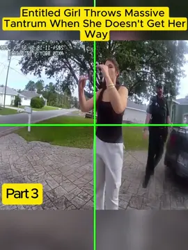 Entitled Girl Throws Massive Tantrum When She Doesn't Get Her Way#cops #coptiktok 