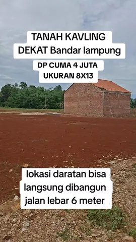 #tanahkavlingdekatbandarlampungdp4jutaukuran8X13#tkwmalaysia🇱🇷 #fyp #rumahwaykandis #tkwarabsaudi🇸🇦🇲🇨 #wayhalim #perumahanlampung #bandarlampungcity 