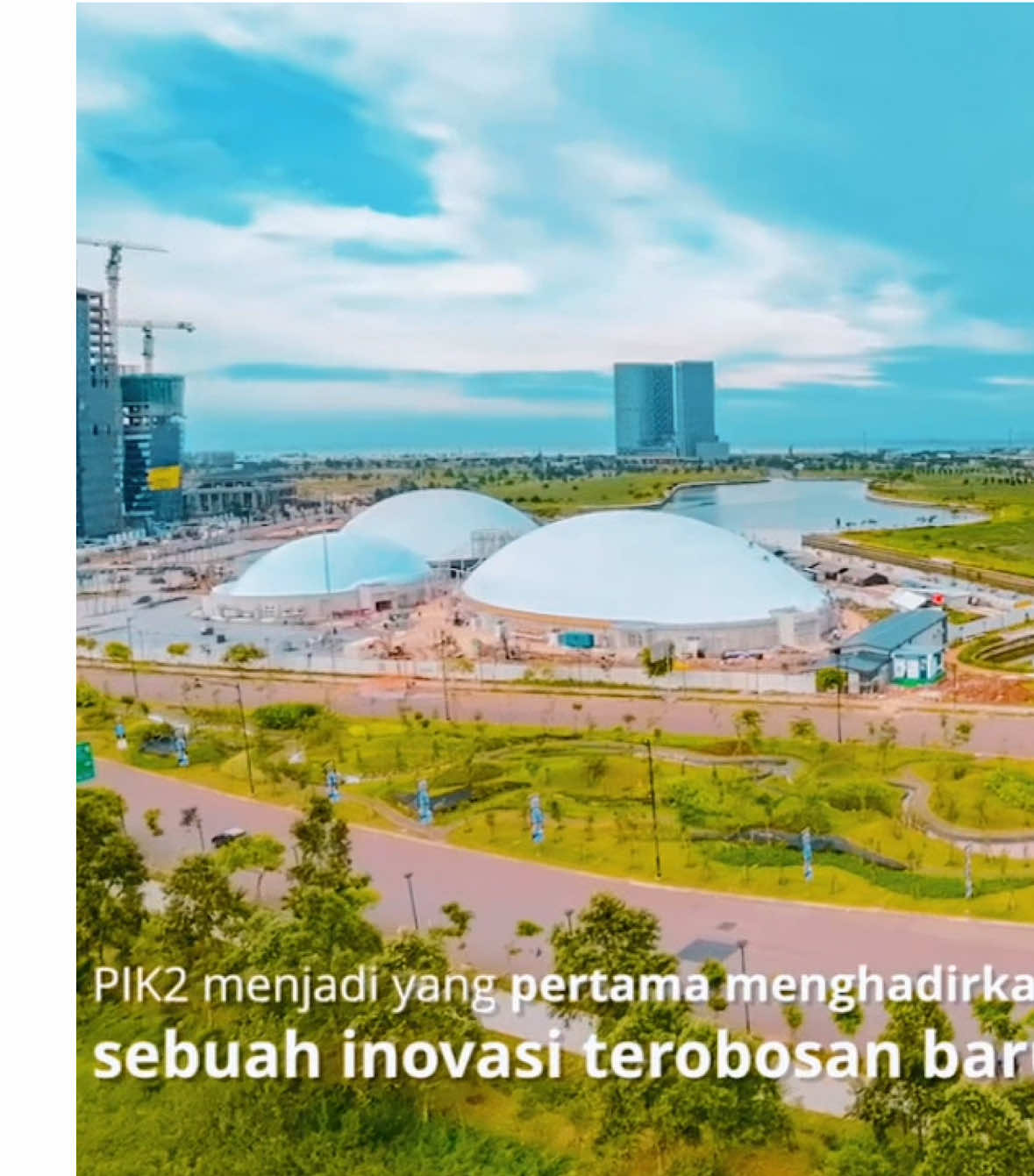 AIR DOME pertama di Asia Tenggara, dibangun di PIK 2! 😱 Namanya SPIKE AIRDOME — pusat olahraga berteknologi tinggi dengan desain balon udara raksasa yang megah banget. Bukan cuma buat olahraga, tapi bakal jadi ikon baru di Jakarta Utara 🏐🏀 Masih progress, tapi bentuk kubahnya udah mulai keliatan! Wajib pantau biar nggak ketinggalan hype-nya 😎👇  #SPIKEAIRDOMEPIK2 #AirDomePertamaAsiaTenggara   #SportCenterPIK2 #PIK2Today #ProgressPIK2   #FYPシ #FYPIndonesia #foryoupage   #PIK2Update #JakartaUtara #ArenaOlahragaModern   #LandmarkBaruPIK2 #ViralPIK2 #TempatOlahragaMewah   #OlahragaModern #SportsHubJakarta #GedungFuturistik  