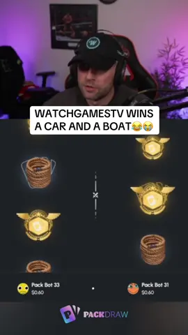 WATCHGAMESTV WINS A CAR AND A BOAT😂😭 #kickstreaming 