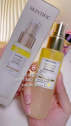 ฉีดบูสผิวก่อนแต่งหน้า ผิวโกลล์สวย🍋✨ #skintific  #skintificth  #รีวิวบิวตี้ในtiktok  #skintificradianceboosterserumspray  #สเปรย์ล็อคเมคอัพ 