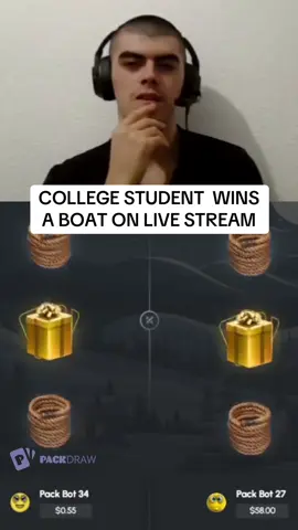 COLLEGE STUDENT WINS A BOAT ON LIVE STREAM #kickstreaming 