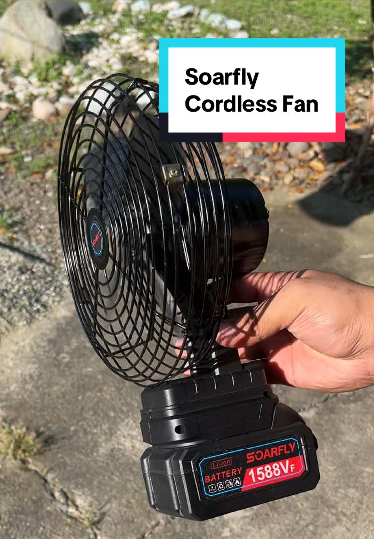 #soarfly #soarflycordlessfan #cordlessfan #electricfan #campingessentials #tiktokmusthave #viral #trending 