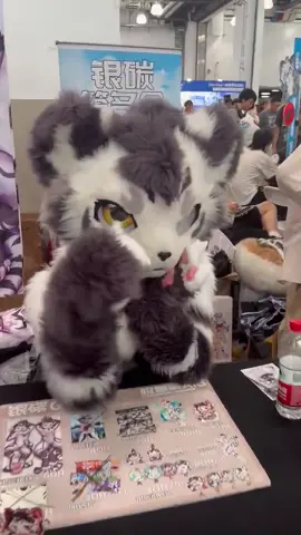 Cute salesman ❤️❤️ ( x: supi_0307 ) #furry #cute #fyp #cat #dog #fur #fursuit 