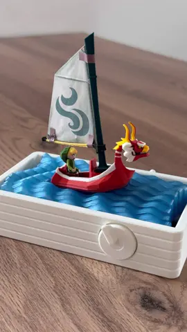 Zelda The Wind Waker machine à vagues  🌊 Voici le majestueux bateau de Link, le King of Red Lions dans une des meilleurs Zelda : The Wind Waker avec une machine à vague mécanique ! Tout a été imprimé en 3D avec ma Bambu H2D @BAMBULAB Official en filament @Polymaker 3D filaments La wave machine est dispo gratuitement sur MakerWorld #zelda #windwaker #boat #impression3d #3dprinting 