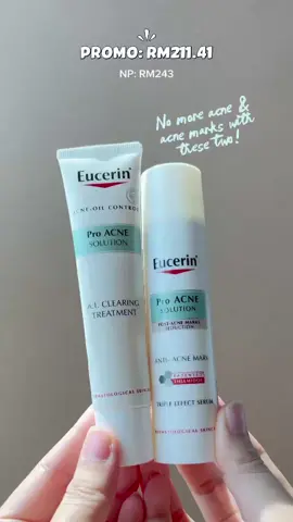 Bye breakouts, bye spots 👋💫 Fade marks and clear acne in one simple routine. EucerinAcneExpert #EucerinProACNESolution #belisekarang #TikTokMadeMebuyit #TikTokShop88SuperLIVESale #TikTokShop #productcontent #A3 