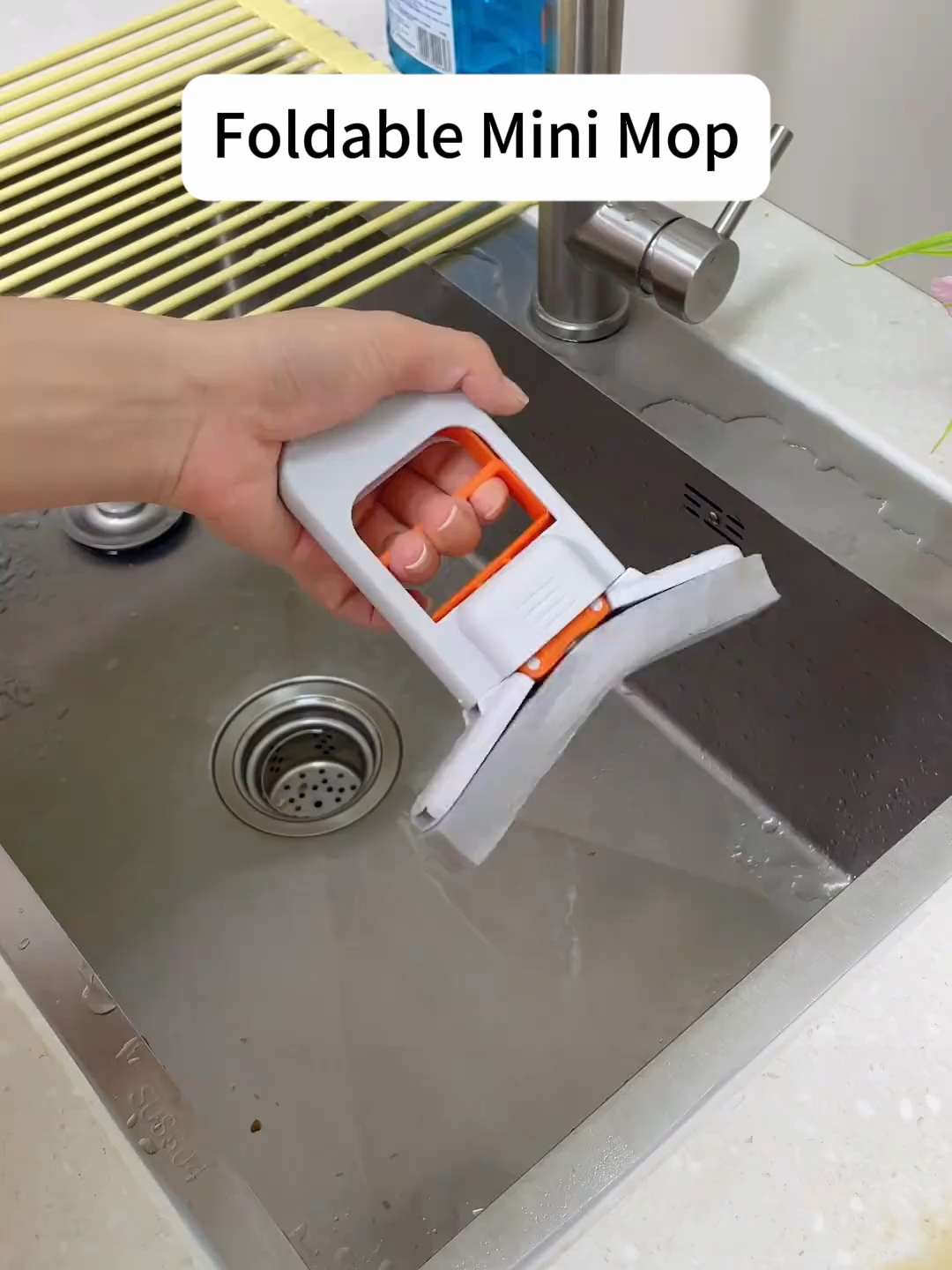 This ultra-practical foldable MINI mop is highly recommended for everyone!!!#housework #dailynecessities #Home