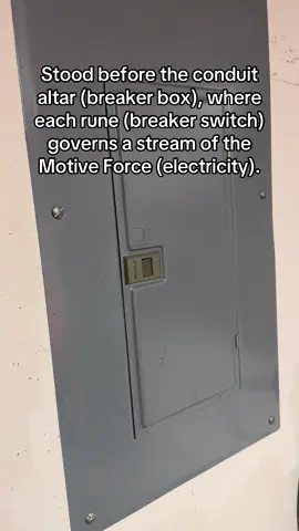 Rearmed the arc rune, reigniting the flow of sanctioned current through the sanctum spine (flipped the breaker after tripping it) #warhammer40k #mechanicus #trend #electric #memes #fypシ゚viral 