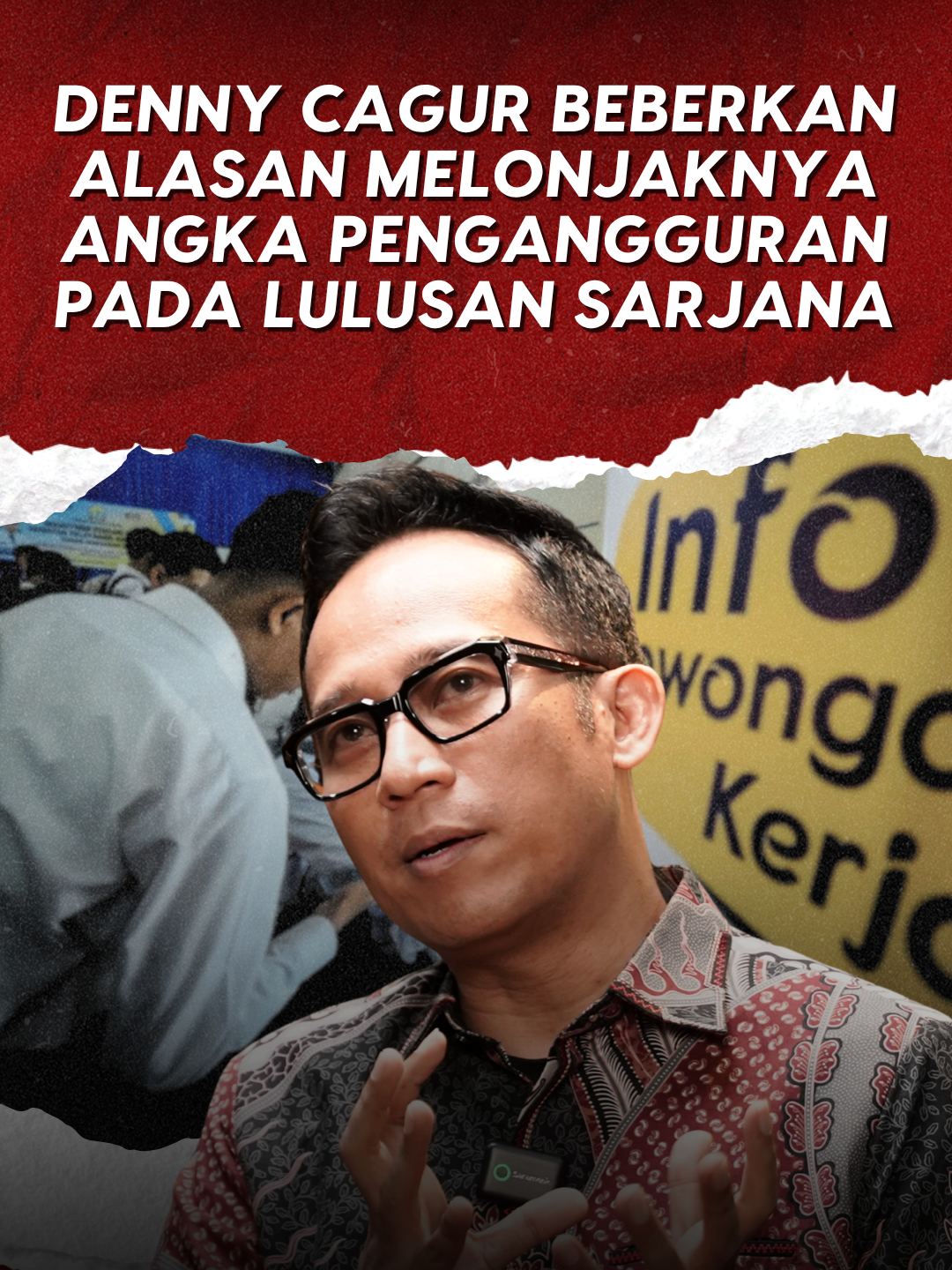 Rendahnya angka serapan kerja menjadi penyebab banyaknya pengangguran lulusan sarjana. Hal tersebut dikonfirmasi langsung oleh Denny Cagur, Anggota Komisi X DPR RI. Ia mengatakan bahwa banyaknya lulusan sarjana yang dihasilkan dari berbagai perguruan tinggi tidak berbanding lurus dengan angka penyerapan di dunia kerja. Sehingga hal tersebut menjadi salah satu penyebab tingginya angka pengangguran pada lulusan sarjana yang mencapai 1,01 juta jiwa. Ia pun meminta agar pemerintah lebih aware dalam menciptakan lapangan pekerjaan baru untuk mengatasi masalah tersebut. #DennyCagur #Pendidikan #Sarjana #Pengangguran #DPRRI #DPR #BantengSenayan #PDIPerjuangan
