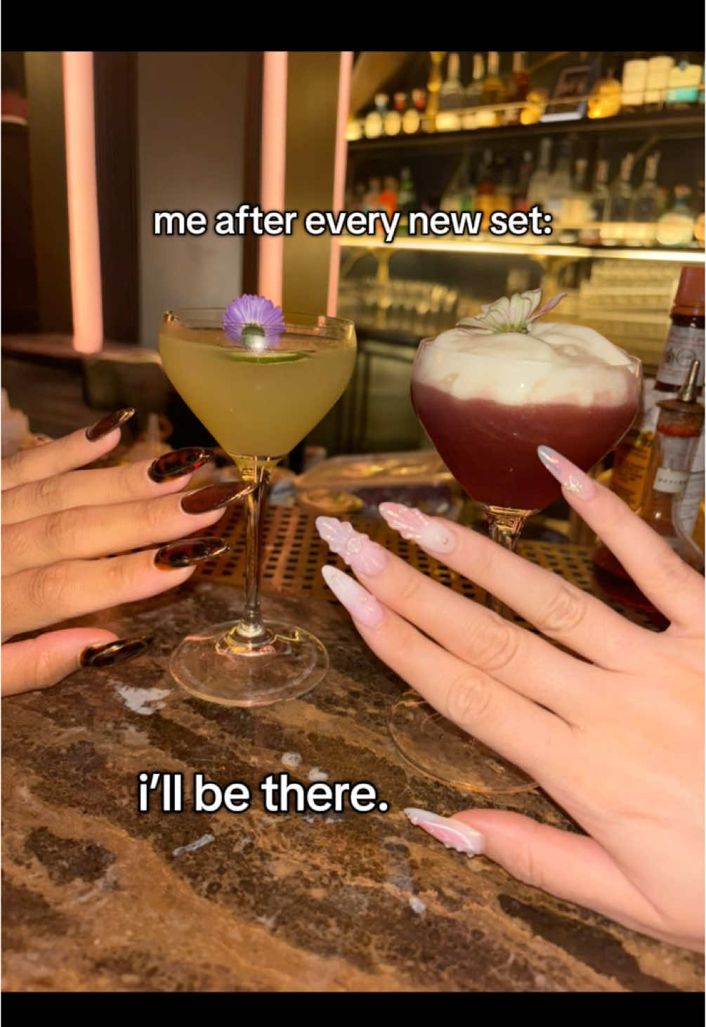 the world must see!!! 🫡 #nails #freshset #justagirl #fyp lol the last one is literally sooo old from my prom 😂 