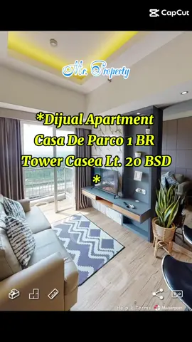 📱0852-9539-8766 📲 *Dijual Apartment Casa De Parco 1 BR Tower Casea Lt. 20 BSD* Tower Casea 1 BR Lt. 20 LB 44 Sqm Fully Furnished Bagus SHM Strata Tittle *Harga 675 Jt* #mrproperty #dijual #apartment #casadeparco #bsd 