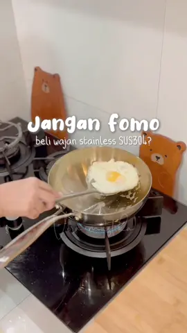 Replying to @Soyya_Mayya kalau ga mau cape sama ngelupas2, paling bener pake stainless steel aja ✨ #wajanstainless #wajanstainlessteel #stainlesssteel #pancistainless #freemirindonesia #freemirstainless #alatmasak #dapurestetik #dapurminimalis #dapurmini 