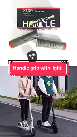 Check out this handle grip with light. Perfect accessories for your ride#handlegrip #turnlight #scooter#bikeaccessories #factory#manufacturer #fyp