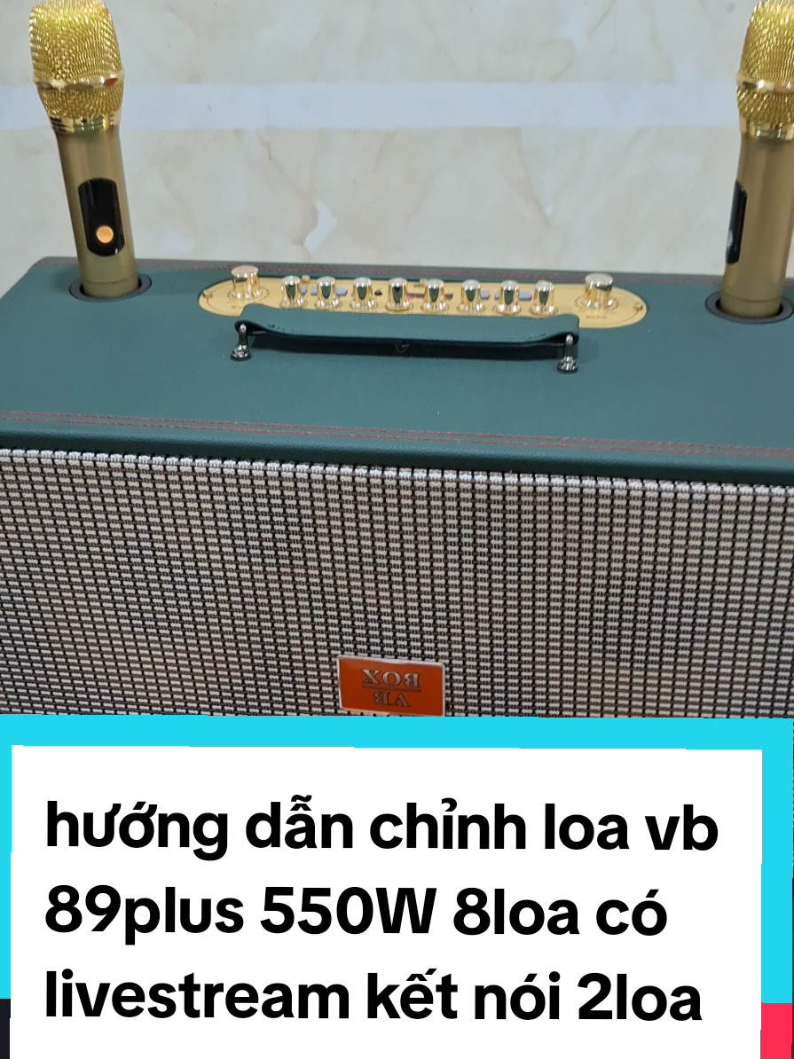 hướng dẫn chỉnh loa vb 89plus #8 loa #có livetream #kết nói 2 loa #2micro uhf #nhiều chức năng #550W #