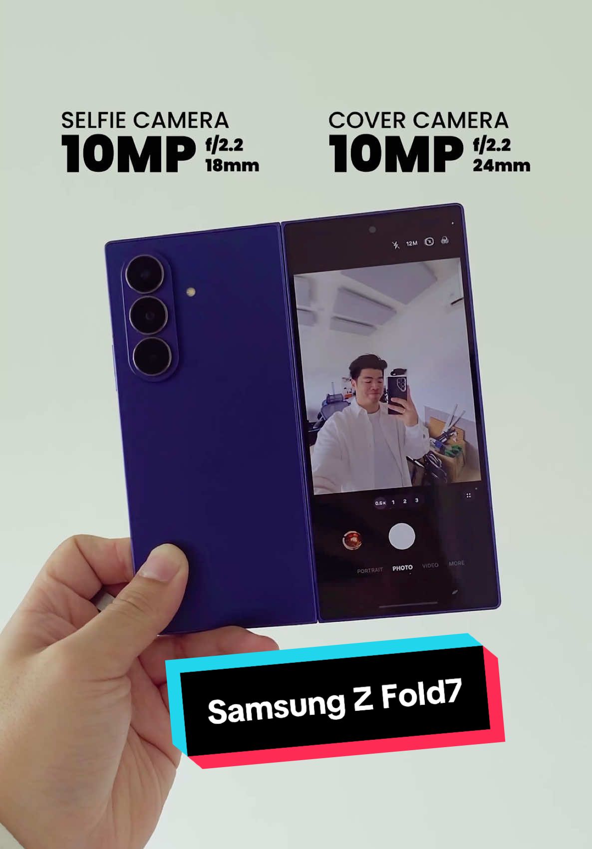 Udah seminggu pake hape lipat Samsung terbaru, makin tipis, layar lega, dan kamera 200MP-nya rasa Ultra. Pas buat kerja & nonton juga 🤙🏻 #GalaxyZFold7 #HPlipatSamsung #Samsung #gadget #techtok #BarengSamsung 