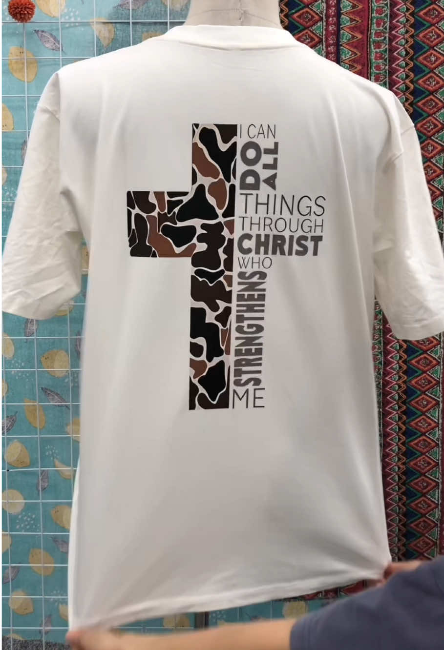 Christian T-Shirt, Camo Cross Shirt