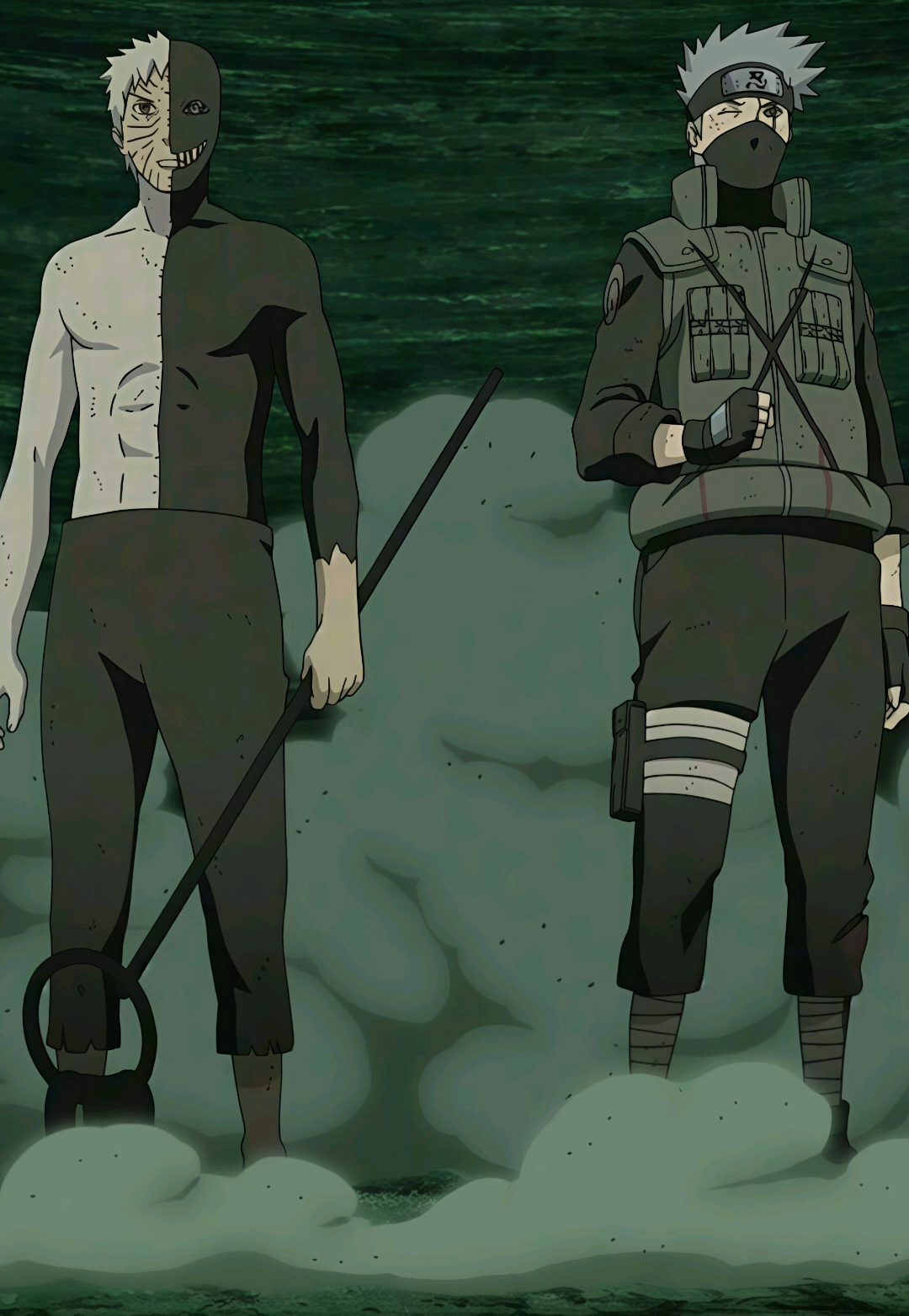 Duo Kamui ☕#obito #kakashi #anime #narutoshippuden #vibes #old 