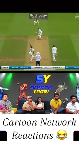 On India vs England 🏴󠁧󠁢󠁥󠁮󠁧󠁿 Cartoon Network Reaction #fyp #india #foryou #cricketlovers 