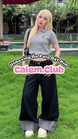 Chiếc áo mang vibes Thu - Đông 😍 #aolendetkim #calemclub #localbrand #aopolo #xuhuongtiktok #TikTokFashion #fyp #viral #thoitrang #phongcach #phoidoxinh #hottrend #unboxing 