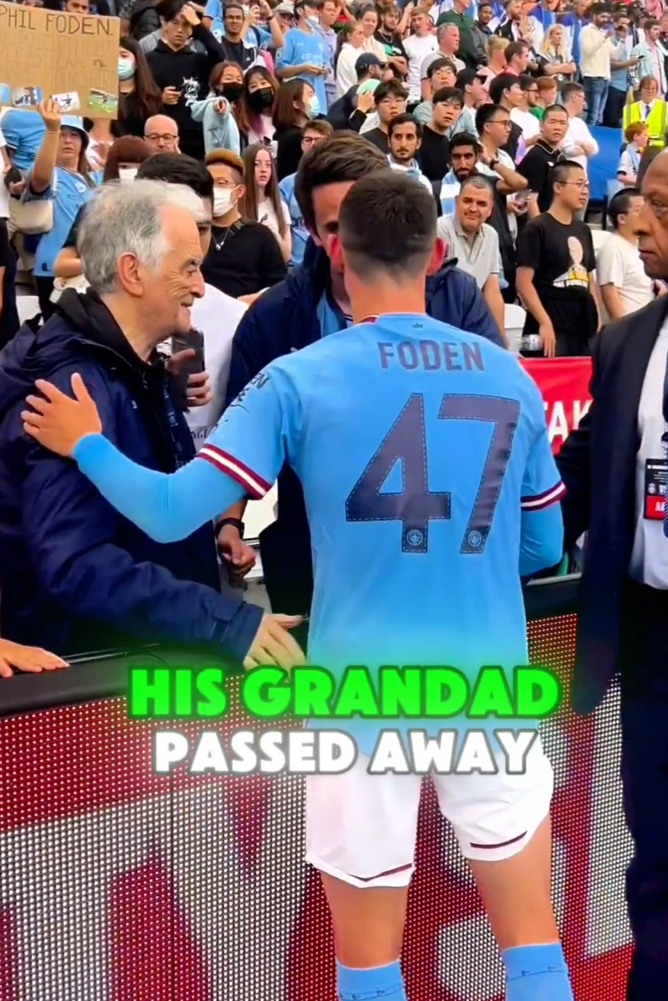 The Real Reason Phil Foden Wears 47 Will Break Your Heart 💔😢 #Respect Did you know the story behind Phil Foden’s number 47? It’s not just a number... It’s a tribute to his late grandfather, who passed away at 47 — Foden was only 17. The 4 and 7 will forever connect them. 🕊️💙 Every time Foden plays, he carries that memory with him. **If you love Foden, hit that like button and comment 