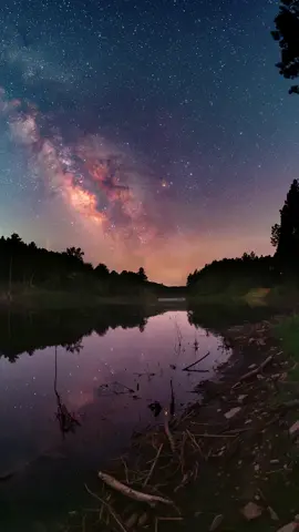 Quiet summer nights and the Milky Way 🤩 #milkyway #timelapse 