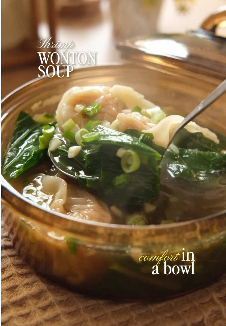 My favorite comfort food: #WontonSoup 🍤🤍 #TummyAmmy 