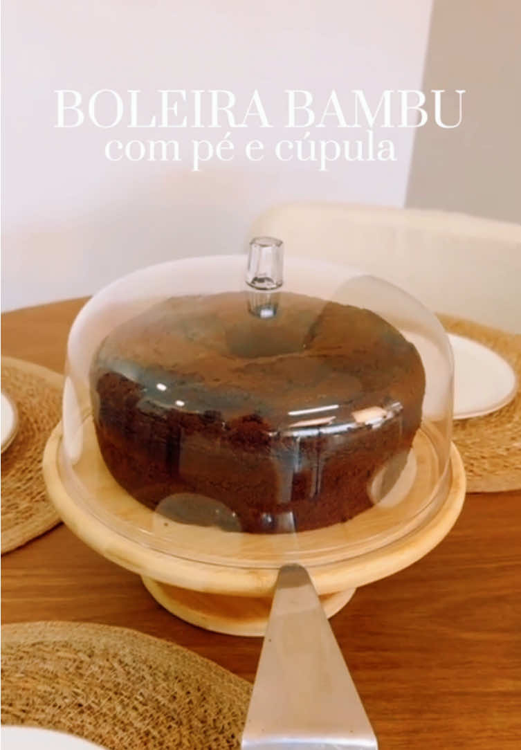 🚨Quer o link? Comente “QUERO” que vou te enviar 🔗 Link da coleção na Bio Boleira com Cúpula e Pé Natural - Bambu Sense Ou #boleira #bambu #mesaposta #ou #promoções #shopee #dicasparacasa #descontos #promo #ofertas #casa #cozinha #quarto #compras #capcutamor   