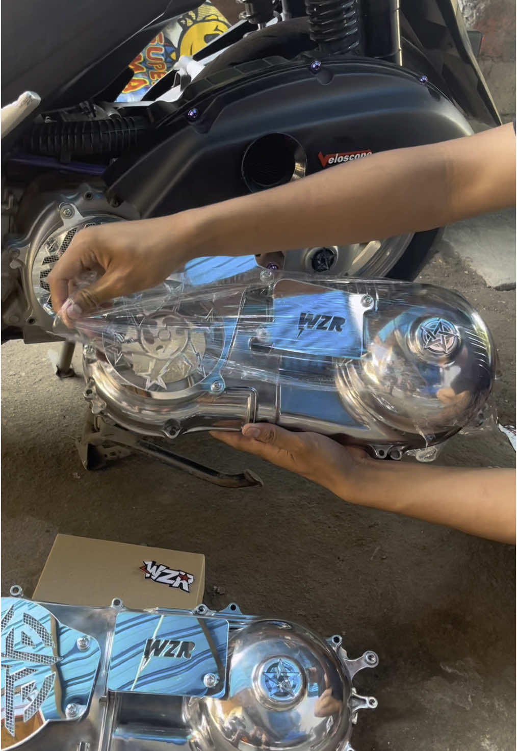 Soon Paket Ganteng CVT Dari Wizra😎, Masih Tahap Poles Belum Proses Celup 🤩 #bak #cover #cvt #crome #nmax #nmaxnew #nmaxneo #aeroxnew #aeroxalpha