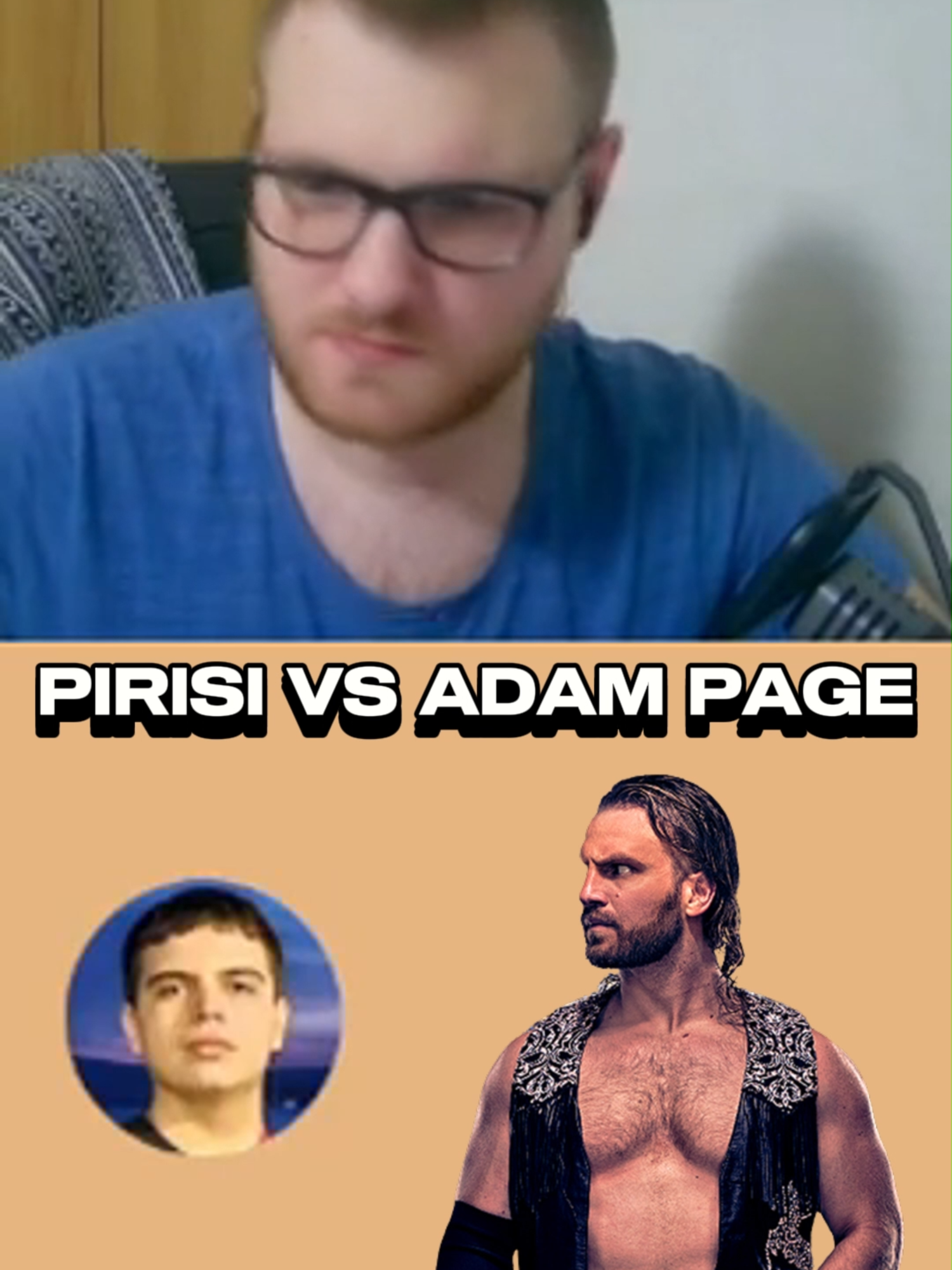PIRISI VS ADAM PAGE #adampage #aew #live #twitchitalia #wrestling #perte #fyp #explore #podcastitalia #rage #yapapi