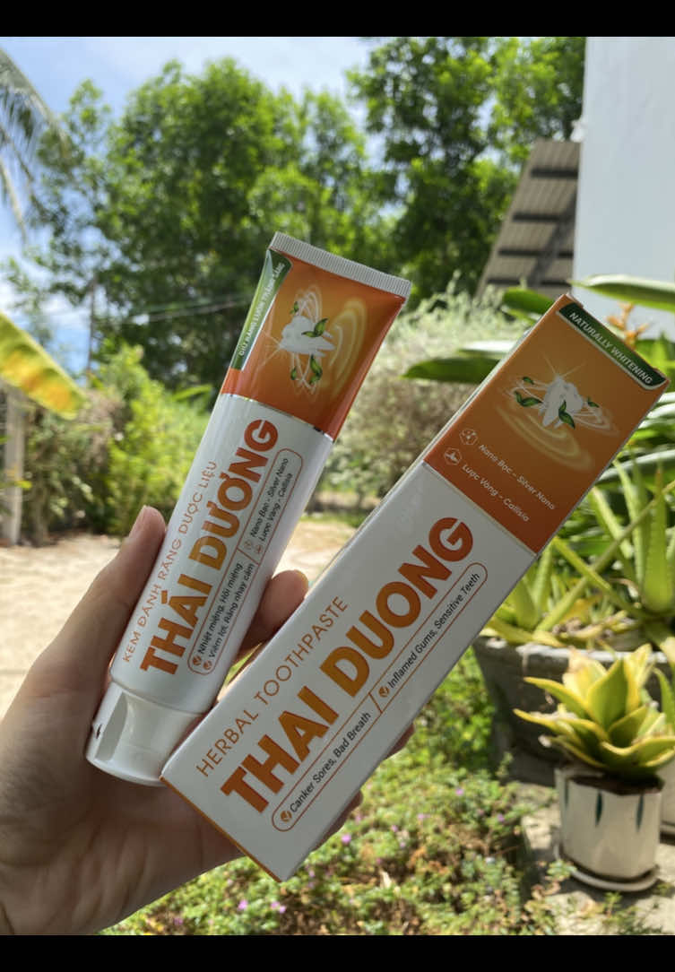 Kem đánh răng dược liệu Thái Dương thích hợp cho người bị nhiệt miệng, hôi miệng #kemdanhrangthaiduong #kemdanhrangduoclieu #kemdanhrangtrihoimieng #trinhietmieng #methancuany 