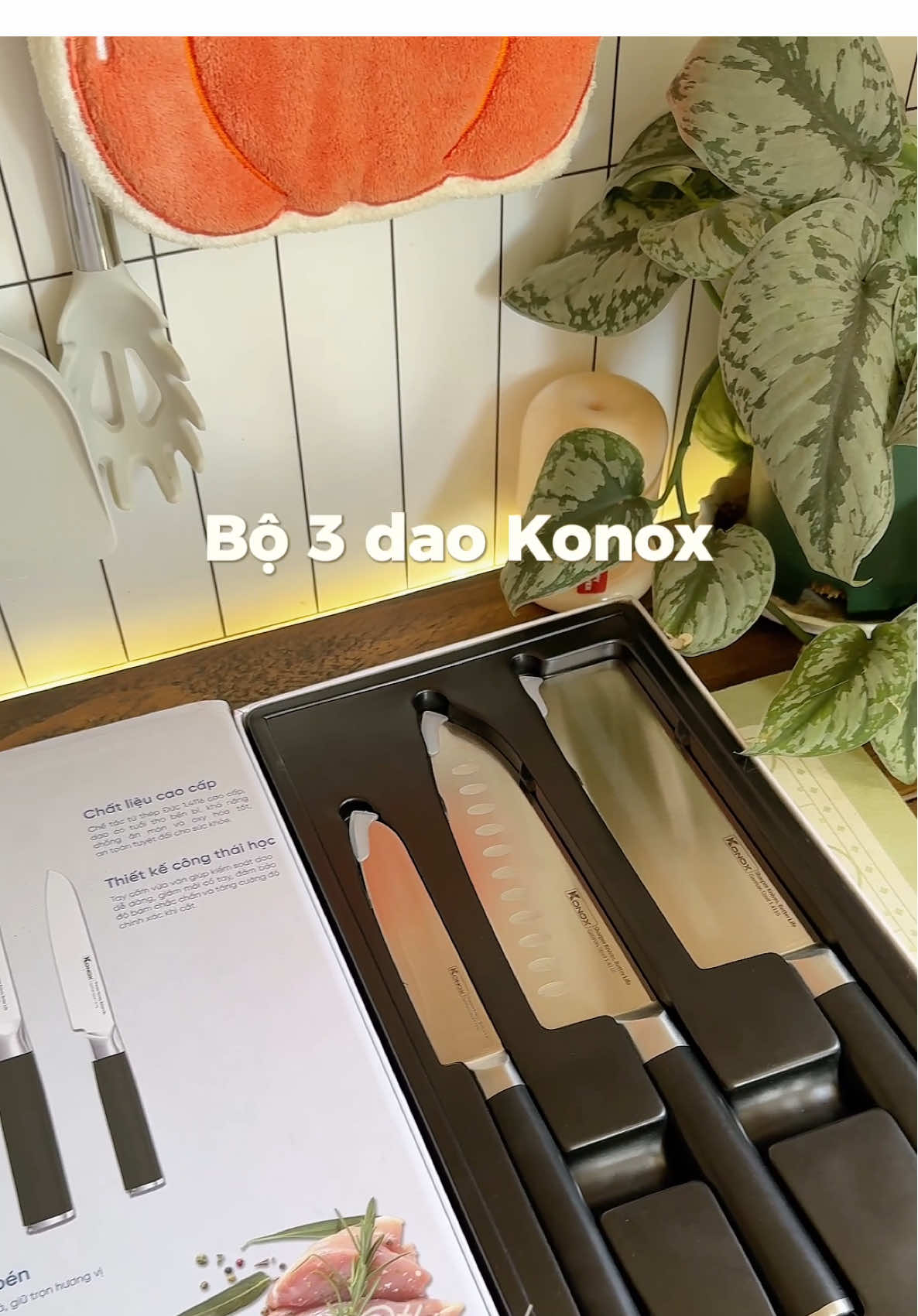 Bộ dao Konox này tui ưng lắm mn ơi #thaoonha #daolambep #konox #alder