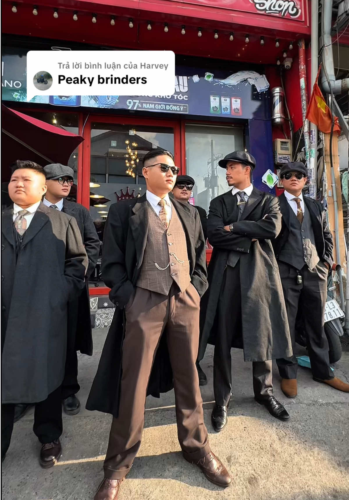 Trả lời @Harvey with Mr.Billy Kimber #peakyblinders #xuhuong #billykimber #thomasshelby #johnshelby #tungtengbarber #kimjongun #liembarbershopquantanphu 