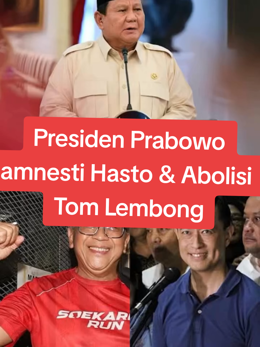 Siapa yg diuntungkan atau dirugikan⁉️ dibalik Amnesti Hasto dan Abolisi Rom Lembong⁉️⁉️ #tomlembong #fyp #hukum #prabowo #hasto 