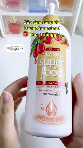 Trả lời @♡ NL Sữa tắm Lashe Superfood đang muaa 1 tặnggg 1 đó bà múc lẹ thui. #suatam #suatamsangda #suatamtrangda #suatamlashesuperfood #suatamlashe #suatamthom #duongsangdabody #lashesuperfood #showergel #suatamniacinamide #duongtrangdamat #reviewsuatam #review #xuhuong #vzone #chamsocdabody 