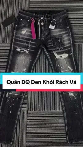 Quần DQ Đen Khói Rách Vá Vải 4 Cúc Khoá Lộ Kèm Túi Đùi #xuhuong #xuhuongtiktok 