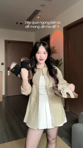 Bằng 2 ly trà sữa thui mà tui đã có đôi dép đẹp cỡ này ✨#huongtranreview 