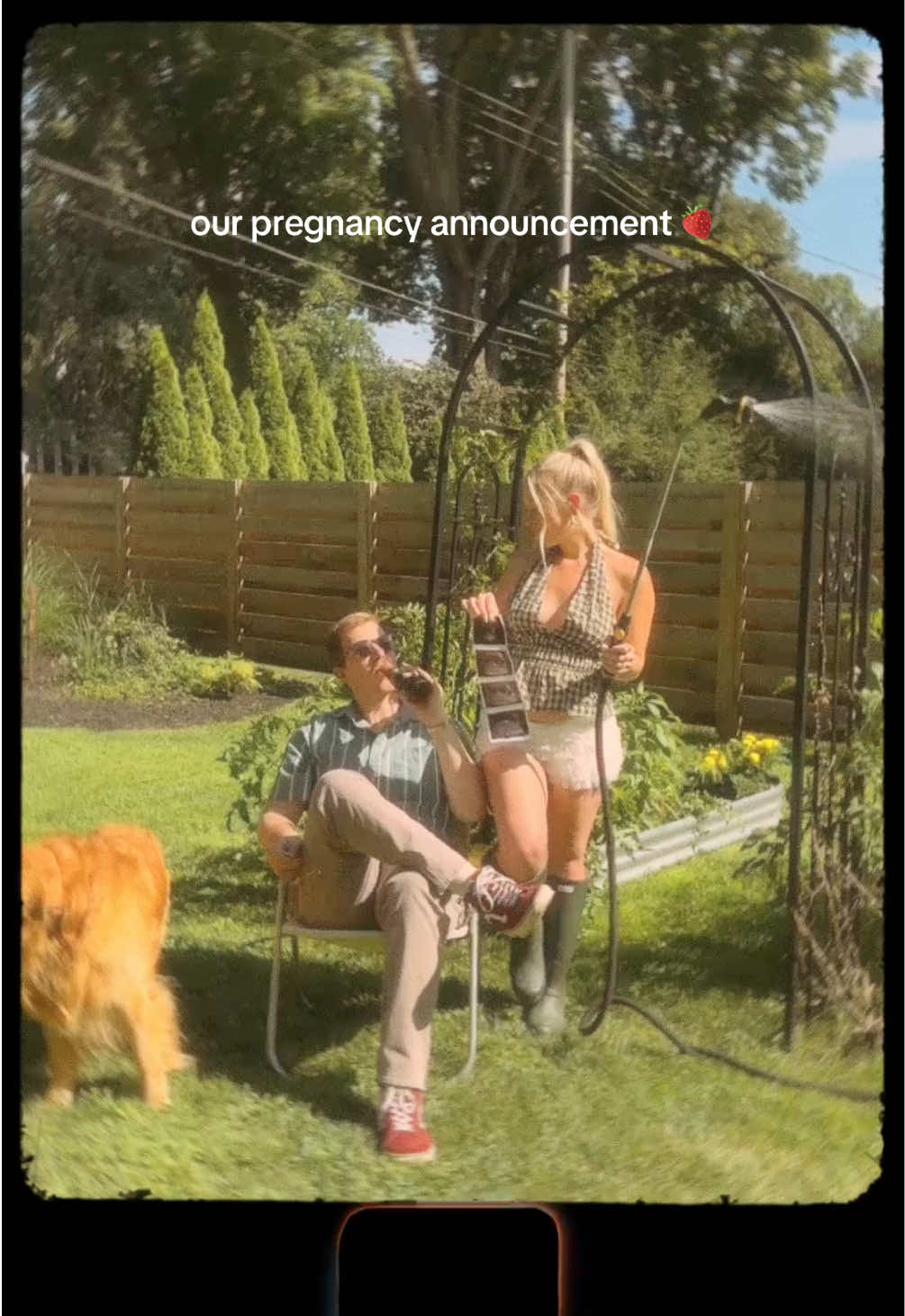 baby growing 🍓 #fyp #pregnancyannouncement #pregnant #mommy #pregnanttiktok #babyannouncement #babytok #mamacita @Hunter Boots @Princess Polly @Free People 